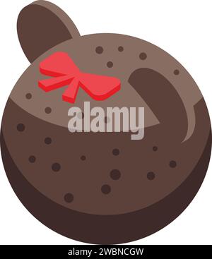 Cocoa bomb icon isometric vector. Chocolate food. Candy dessert sugar Stock Vector