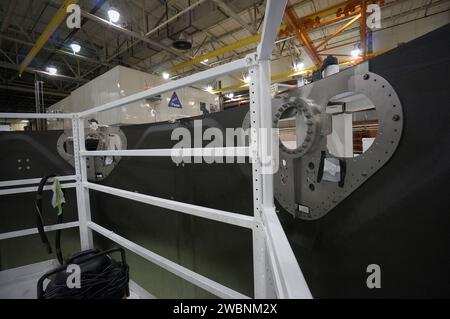 The Orion Lockheed Martin team continues fabricating and assembling composite structures for the Exploration Flight Test-1 (EFT-1) Orion service module and launch abort system at NASA's Michoud Assembly Facility in New Orleans on Feb. 5, 2013. Part of Batch image transfer from Flickr. Stock Photo