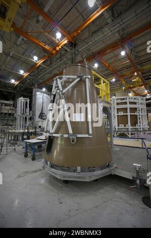 The Orion Lockheed Martin team continues fabricating and assembling composite structures for the Exploration Flight Test-1 (EFT-1) Orion service module and launch abort system at NASA's Michoud Assembly Facility in New Orleans on Feb. 5, 2013. Part of Batch image transfer from Flickr. Stock Photo