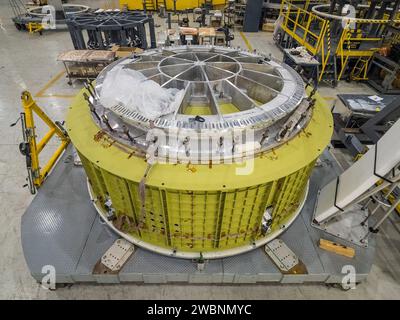 The completed barrel and aft bulkhead of the Orion Artemis I pressure vessel at NASA's Michoud Assembly Facility in New Orleans on Nov. 15, 2015.  Part of Batch image transfer from Flickr. Stock Photo