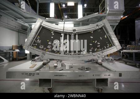 The Orion Lockheed Martin team continues fabricating and assembling composite structures for the Exploration Flight Test-1 (EFT-1) Orion service module and launch abort system at NASA's Michoud Assembly Facility in New Orleans on Feb. 5, 2013. Part of Batch image transfer from Flickr. Stock Photo