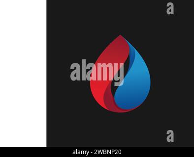 Oil and gas logo design vector template. Oil and gas mining company logo designs inspiration, perfect for company logo and signs Stock Vector