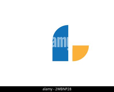 Modern abstract letter L initials business logo design. Abstract colorful letter L logo design for business company with modern color Vector Stock Vector