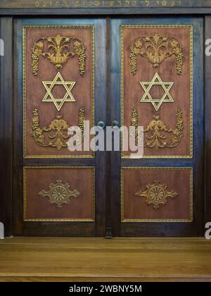 Beit Shalom synagogue built in 1935 of white Pentelic marble, the ...