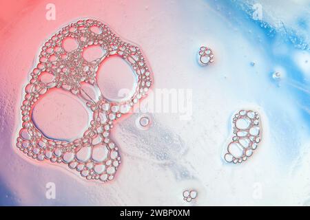Multicolored blurry pattern from water color bubbles. Background design Stock Photo