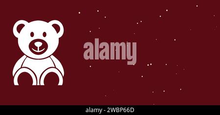 Happy Teddy Day Stylish Text illustration Design Stock Vector