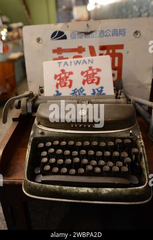 An old Alpina typewriter. Stock Photo