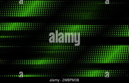 Abstract green black dotted lines geometric background. Vector graphic design Stock Vector