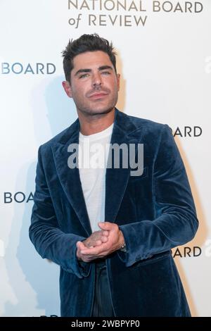 New York, New York, USA. 11th Jan, 2024. Zac Efron attends 2024 National Board of Review Awards Gala at Cipriani 42nd Street in New York on January 11, 2024 (Credit Image: © Lev Radin/ZUMA Press Wire) EDITORIAL USAGE ONLY! Not for Commercial USAGE! Stock Photo