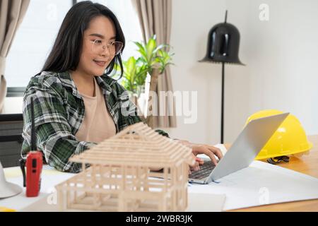 Young woman designers working in the studio. Stock Photo