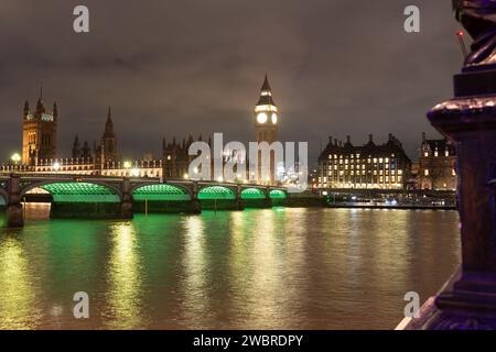 The Palace of Westminster is the meeting place of the Parliament of the United Kingdom and is located in London, England Stock Photo