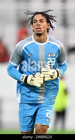 LENS, FRANCE - SEPTEMBER 12: goalkeeper Kilian Nikiema of Burkina Faso during the Internacional Friendly match between Morocco and Burkina Faso at Sta Stock Photo