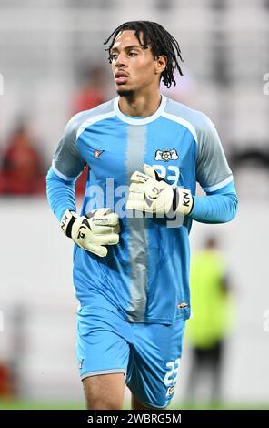 LENS, FRANCE - SEPTEMBER 12: goalkeeper Kilian Nikiema of Burkina Faso during the Internacional Friendly match between Morocco and Burkina Faso at Sta Stock Photo