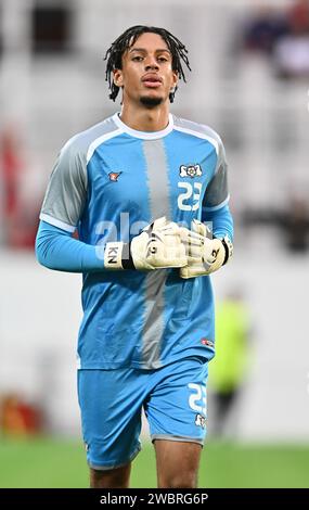 LENS, FRANCE - SEPTEMBER 12: goalkeeper Kilian Nikiema of Burkina Faso during the Internacional Friendly match between Morocco and Burkina Faso at Sta Stock Photo