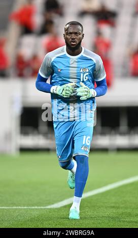 LENS, FRANCE - SEPTEMBER 12: goalkeeper Herve Koffi of Burkina Faso during the Internacional Friendly match between Morocco and Burkina Faso at Stade Stock Photo