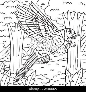 Bird Loriini Coloring Page for Kids Stock Vector Image & Art - Alamy