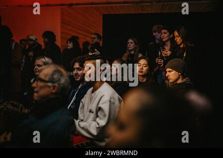 Crowd watching performance Stock Photo