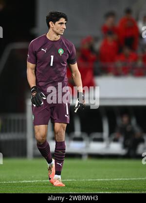 LENS, FRANCE - SEPTEMBER 12: goalkeeper Bono of Morocco during the Internacional Friendly match between Morocco and Burkina Faso at Stade Bollaert-Del Stock Photo