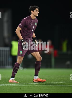 LENS, FRANCE - SEPTEMBER 12: goalkeeper Bono of Morocco during the Internacional Friendly match between Morocco and Burkina Faso at Stade Bollaert-Del Stock Photo