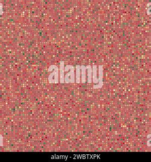 Seamless geometric pattern. Various geometric shapes in multiple colors. Muted earth tones with a pop of red. Elegant vector illustration. Stock Vector