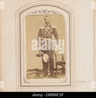 Portrait of Alexander II, Tsar van Russia, Albert (photographer), 1855 - 1870 Photograph. visit card This photo is part of an album.  cardboard. photographic support albumen print historical persons. emperor Stock Photo