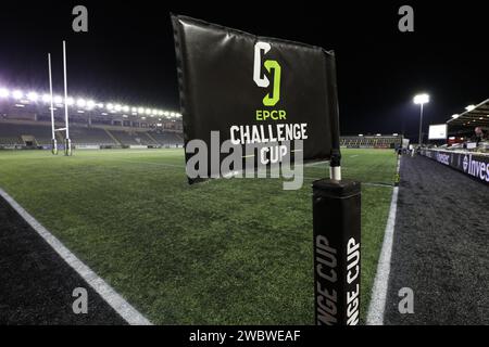 Newcastle, UK. 12th Jan, 2024. A general view of Kingston Park as it readies itself for the European Rugby Challenge Cup match between Newcastle Falcons and Benetton Rugby at Kingston Park, Newcastle on Friday 12th January 2024. (Photo: Chris Lishman | MI News) Credit: MI News & Sport /Alamy Live News Stock Photo