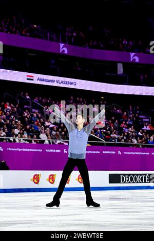 Aleksandr VLASENKO (HUN), during Men Free Skating, at the ISU European