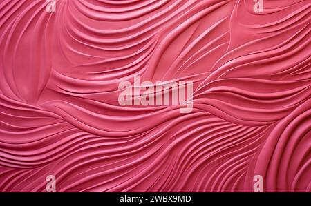 Beautiful abstraction of liquid paints in slow blending flow mixing together gently. Stock Photo