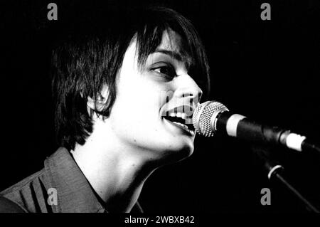 Milan Italy 1997-04-24  : Carmen Consoli,Italian singer,during the live concert Stock Photo