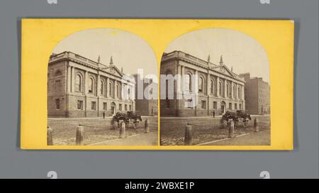 Royal College of Surgeons in Dublin, anonymous, 1861 - 1870 stereograph  Dublin cardboard. paper albumen print university building, college Royal College of Surgeons Stock Photo