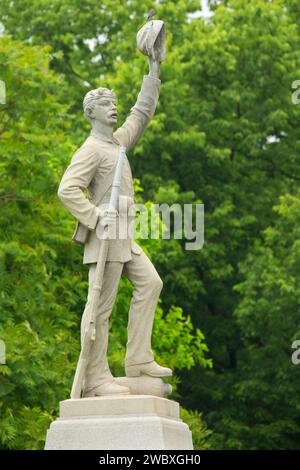 32nd Pennsylvania Voluntary Infantry monument, Antietam National Battlefield, Maryland Stock Photo