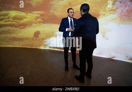 Italy Piedmont Turin The Regional Museum of Natural Sciences - The president of Piedmont Region Alberto Cirio Credit: Realy Easy Star/Alamy Live News Stock Photo