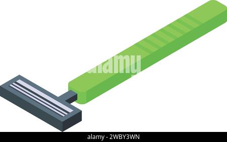 Tattoo studio razor icon isometric vector. Fashion ink needle. Kit medical Stock Vector