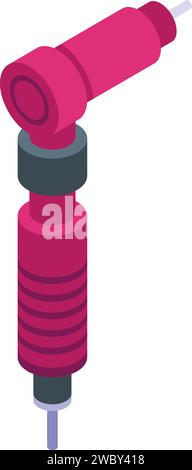 Artist tattoo equipment icon isometric vector. Tool fashion. Medical ink shop Stock Vector
