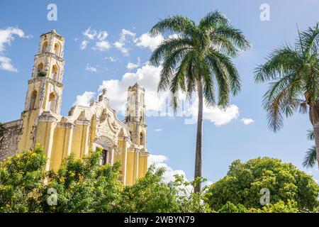 Merida Mexico,centro historico central historic district,Merida Mexico,centro historico central historic district,Saint John Baptist San Juan Bautista Stock Photo