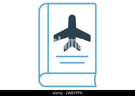 tourist guide icon. icon related to information for travelers. duotone icon style. element illustration Stock Vector