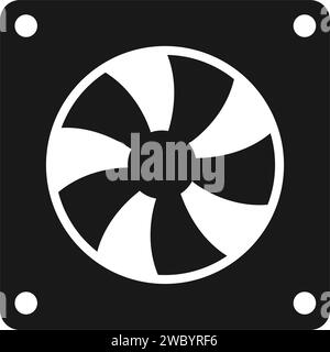 CPU cooling fan icon vector illustration illustration design Stock Vector