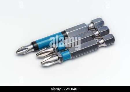 Various PH format bits on a white background close-up Stock Photo