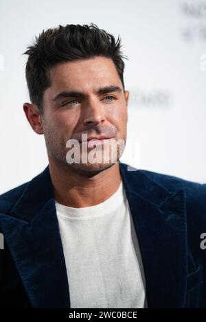 New York, United States. 11th Jan, 2024. Zac Efron is posing for a photo during the National Board of Review Awards Gala in New York, United States, on January 12, 2024. (Photo by John Nacion/NurPhoto)0 Credit: NurPhoto SRL/Alamy Live News Stock Photo