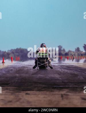 Drag race event in Kiskunlachaza, Hungary. Local calls KiskunDraghaza. Stock Photo