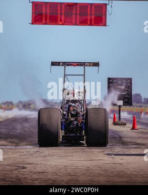 Drag race event in Kiskunlachaza, Hungary. Local calls KiskunDraghaza. Stock Photo