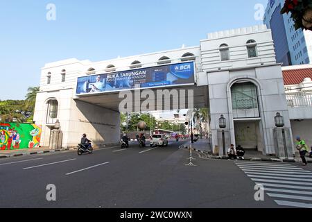 Asia Afrika street in downtown Bandung City, West Java, Indonesia with ...