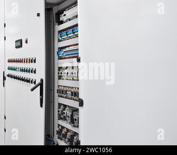 Electrical panel cabinet for HVAC system control, managing heating ...