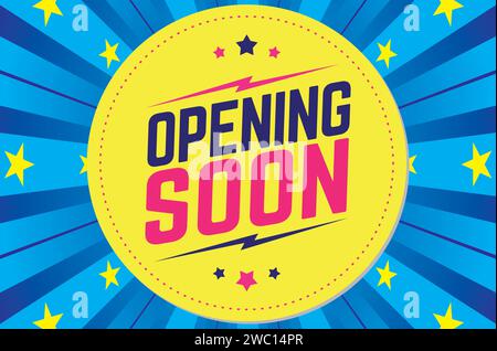 Openning soon bubble speech pop art style vector image Stock Vector