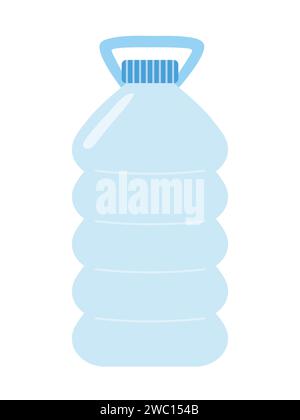 Plastic 5 liters bottle for water Stock Vector