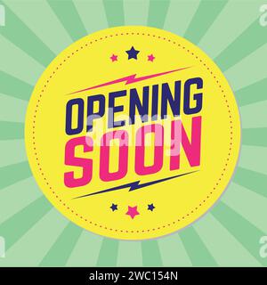Openning soon bubble speech pop art style vector image Stock Vector