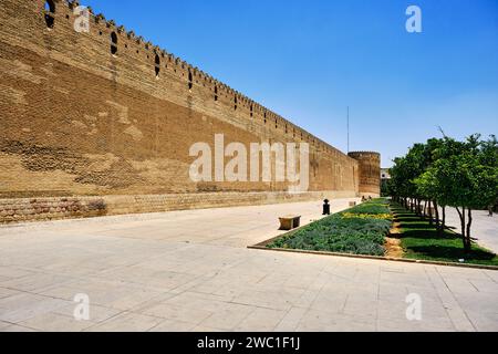 Arg of Karim Khan at summer, Castle of Shiraz, Iran. Stock Photo