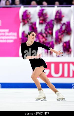 Lara Naki GUTMANN (ITA), during Women Practice, at the ISU European