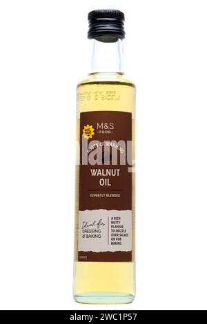 250ml Bottle of M&S Walnut Oil Stock Photo