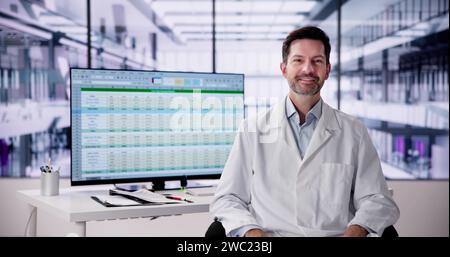 Medical Coding Bill And Billing Codes Spreadsheets Stock Photo